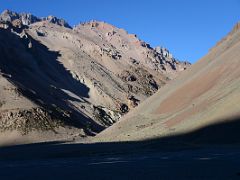 01 After Crossing The Semi Frozen Vacas River Barefoot The Trail From Casa de Piedra To Plaza Argentina Base Camp Turns West Up The Relinchos Valley